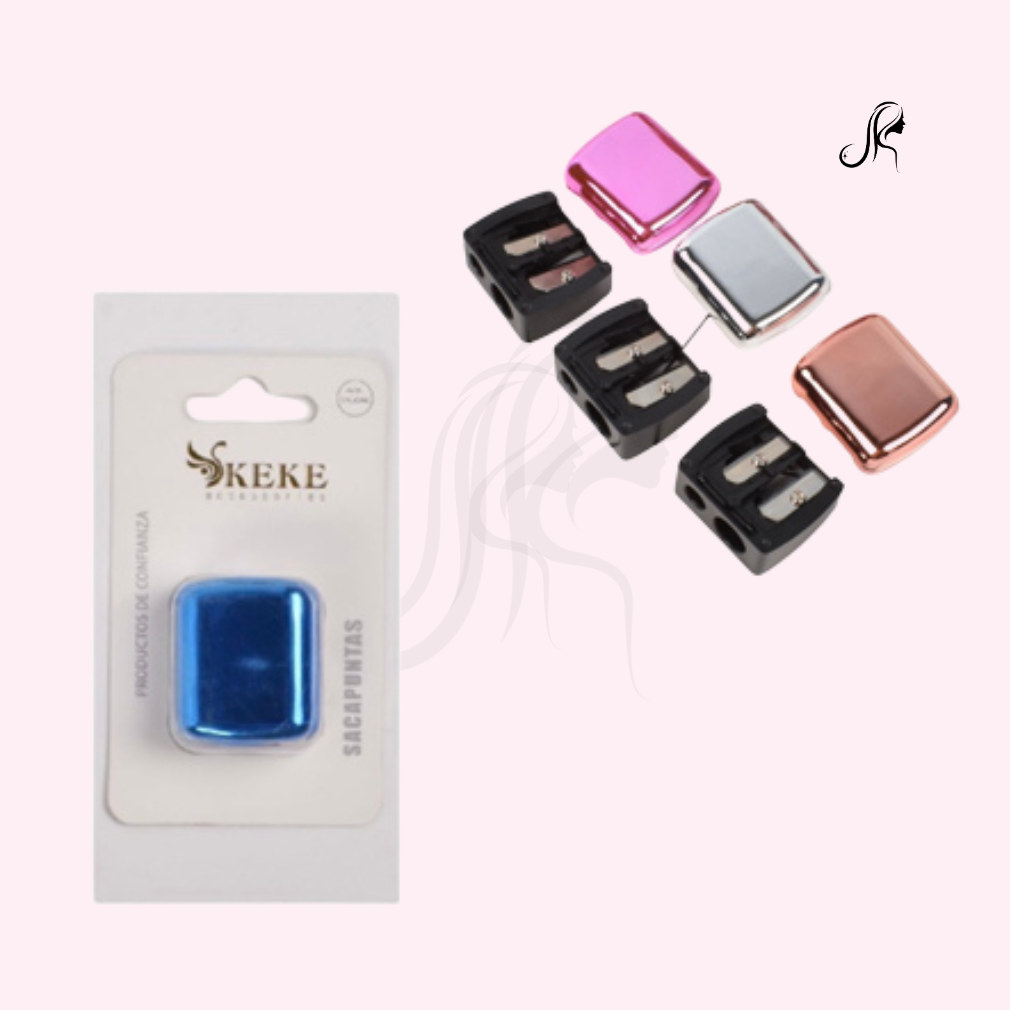 SACAPUNTA DOBLE PLATINADO (COLORES AL AZAR)